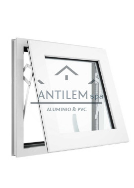 PROYECTANTE 0,50X1,00 MT PVC EUROPEO linea 6004 Vidrio Monolítico o Catedral 4mm blanco