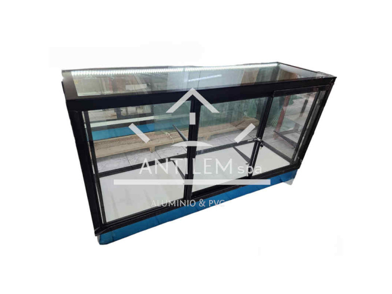 Vitrina Mostrador de Aluminio a medida