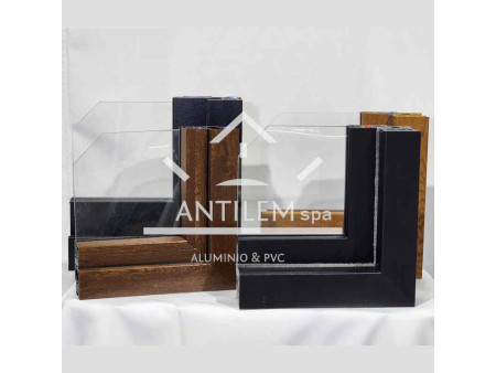 CORREDERA  2,00X2,00 MT PVC EUROPEO TERMOPANEL NOGAL