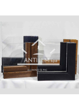 CORREDERA 1,20X1,20 MT PVC EUROPEO ANTRACITA TERMOPANEL