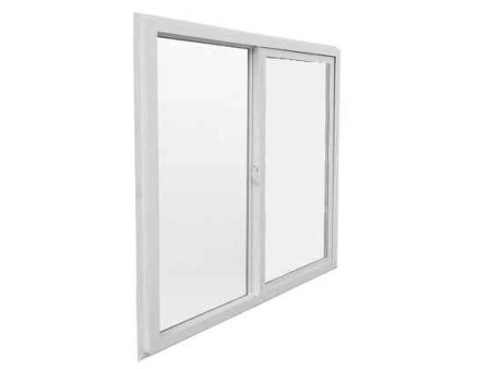 PVC AMERICANO1,00X1,00 CORREDERA BLANCO VIDRIO 4MM