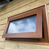 copy of VENTANA PVC AMERICANO Vidrio Monolítico CORREDERA 1,20X100CM BLANCO