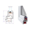 PROYECTANTE 0,60X0,60 PVC EUROPEO BLANCO TERMOPANEL